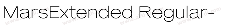 MarsExtended Regular字体转换
